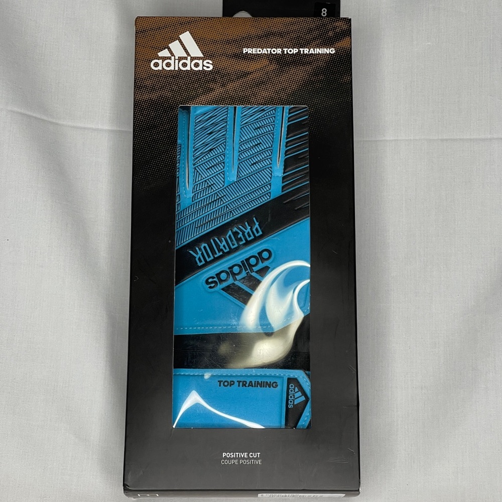 Adidas Predator TTRN Goalkeeper Gloves DY2605 BRCYAN/BLACK BNWT Sz: 8.